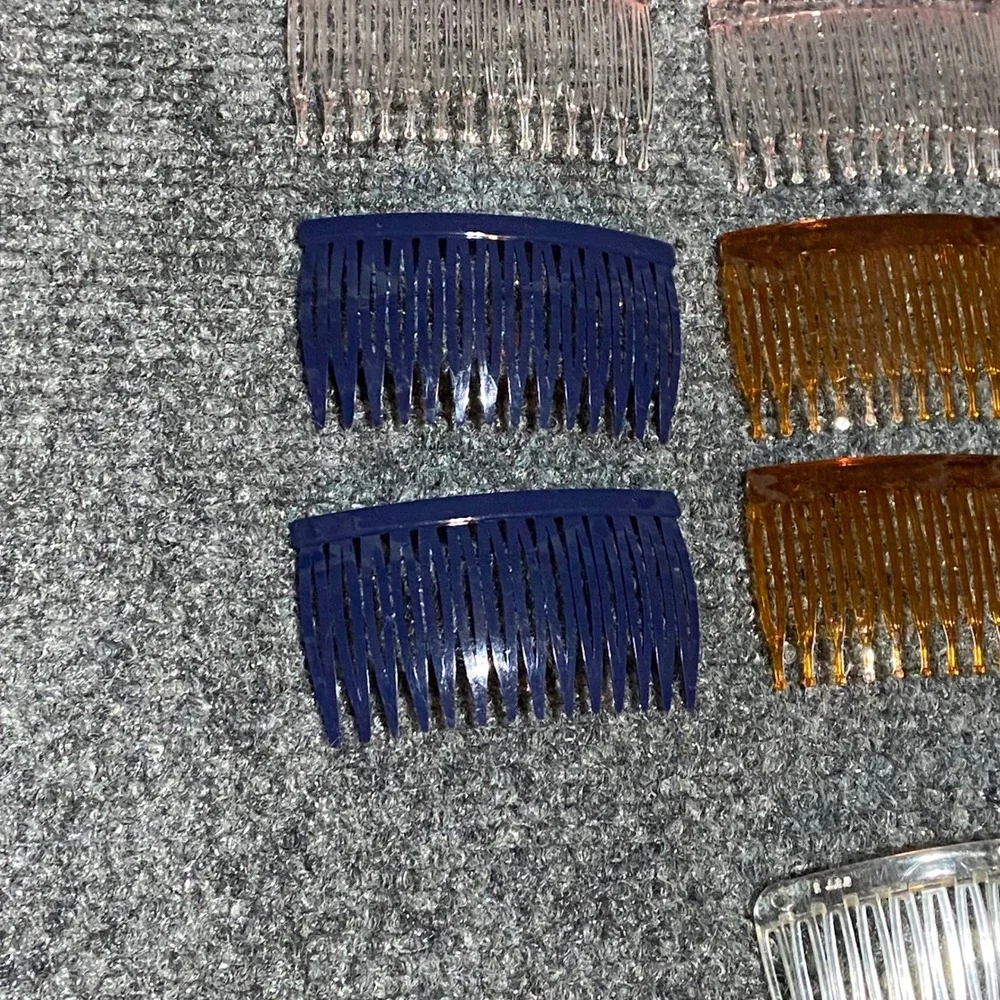 Scunci Goody Plastic Hair Side Combs Lot of 21 Assorted Colors 80s 90s Updo Tool